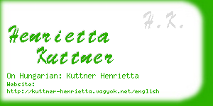 henrietta kuttner business card